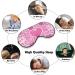 Soft Adjustable Sleep Mask | Comfortable Eye Cover for Travel & Relaxation - Love Heart Design for Men & Women - Buy Online on GoSupps.com