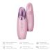 Geske SmartAppGuided Warm & Cool Eye Energizer | 6-in-1 Eye Massager for Dark Circles & Puffiness | Electrical Eye Massage Device in Pink - Shop Now! - Buy Online on GoSupps.com