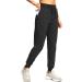 SANTINY Women's Lightweight High Waisted Joggers with Zipper Pockets - Black, Small - Buy Online on GoSupps.com