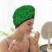 Hair Towel Wrap - Quick Drying Turban with Button | Ultimate Hair Drying Solution - Perfect for St. Patrick's Day - Buy Online on GoSupps.com