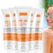 Sunscreen Spf 100 Face and Body Care Sunscreen Refreshing Moisturizing Non-Greasy with UVB/UVA Sunscreens 50g for Travel Daily Sun Protection (5 Pieces)