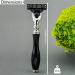 Haryali London 5 Pc Shaving Kit with Best Badger Shaving Brush and 3 Edge Shaving Razor - Black Color Shaving Set - Perfect Gift - Buy Online on GoSupps.com