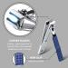 LCPCX 7-Piece Nail Clippers Pedicure Kit, Manicure Travel Set for Women & Men - Blue | Ideal Gift Option - Buy Online on GoSupps.com