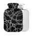 Hot water bottle with metal chain 1 l small hot water bag for pain relief for children men women without BAP 1L