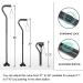 BeneCane Adjustable Walking Cane with Offset Handle - Lightweight Mobility Aid for Men, Women, and Seniors in Black - Buy Online on GoSupps.com
