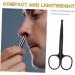 Healeved Scissors for Facial Hair Grooming Scissors with Eyebrow Comb Nose Hair Trimmer - Buy Online on GoSupps.com