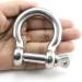 Heyous 1/2 Inch 12mm Screw Pin Anchor Shackle Stainless Steel Heavy Duty Bow Shape Load Clamp for Chains Wirerope Lifting Paracord Outdoor Camping Survival Rope Bracelets - Buy Online on GoSupps.com