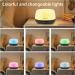 TAIGUCAT Mini Essential Oil Diffuser 300ml with Remote Control | Aromatherapy Electric Air Diffuser | USB-C Power Cord | 7 LED Color Changing | Deep Wood Grain | Ideal for Small Room and Bedroom - Buy Online on GoSupps.com