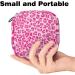 Portable Women's Binding-Up Bags | Menstrual Cup & Tampon Bags for Teens | Pink Leopard Pattern - Buy Online on GoSupps.com