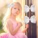 2Pcs 6 Inch Ribbon Hair Bow Clips - White Hair Bows Barrettes for Girls/Women - Perfect for Ponytail, Cheerleading, Hair Styling - Ideal for Birthday, Christmas, Valentine, Wedding - Buy Online on GoSupps.com