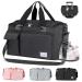Womens travel bags, travel large capacity, sports Gym Bag, weekender carry on for women, Travel Duffel Bag with Shoes Compartment, Gym Tote Bag for Travel, Training Handbag, Yoga,Sport Bag 1-black