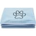 Buy Kinhwa Extra Absorbent XXL Dog Towel - Quick-Drying Microfiber for Dogs & Cats - Washable Durable Light & Dark Blue (76cm x 127cm) - Buy Online on GoSupps.com