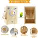 CooShou Parakeet Nest Box - Wooden Acrylic Transparent Breeding House for Lovebirds, Cockatiels, Budgies, Conures, Parrots - Buy Online on GoSupps.com
