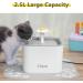 Veken 84oz Cat & Dog Water Fountain with Filters & Silicone Mat - Grey - Buy Online on GoSupps.com