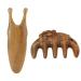Massage comb for the scalp meridian massage comb sandalwood wide tooth hair comb nose massager static free scalp massager wood-nose-guasha comb