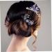 Angoily Bridal Hair Comb Tiara Hair Teasing Comb Hair Decor Accessory Pearl Tiara Wedding Hair Comb Bridal Headdress Golden Hair Accessories Western Style Rhinestones Bride - Buy Online on GoSupps.com