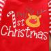 Geagodelia Baby Boy Christmas Romper Overall Jumpsuit 3-6 Months Red - Elk | My First Christmas Outfit - Buy Online on GoSupps.com