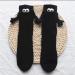 Holding Hands Couple Socks | Magnetic 2D Doll Design | Mid-tube Couple Socks | 2 Pcs Black - Buy Online on GoSupps.com