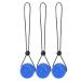 Safe Stress Relieve Grip Ball Squeezing Balls with Bungee Cord 3pcs Silicone Hand Gripping Squeeze Ball for Adults for Reducing Muscle Tension. Blue 30 degrees