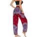 IKFIVQD White Boho Print High Waisted Leggings | Women's Hippie PJs for Yoga & Lounge | Red One Size - Buy Online on GoSupps.com