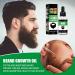 Beard Growth Kit with 0.5mm Derma Roller and Beard Oil Serum for Men - Grooming and Rapid Growth Solution (Type2) - Buy Online on GoSupps.com