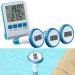 Infactory Pool Thermometer Radio - Advanced 3-in-1 Digital Pond & Pool Thermometer with LCD Receiver | IPX8 Waterproof - Buy Online on GoSupps.com