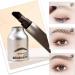 Liquid Eyebrow Brush Angled Brush and Dip Liquid Eyebrow Gel Smudge Proof Eyebrow Pencils for Women Makeup (Dark gray) - Buy Online on GoSupps.com