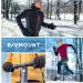 Rivmount Waterproof Touchscreen Winter Gloves for Men & Women | Warm Windproof Thermal Ski Gloves RSG601 in Dull Black - Buy Online on GoSupps.com