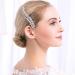 Bridal Wedding Hair Comb Bridal Headdress Hair Plug Comb Wedding Hair Rhinestone Hair Comb for Women and Girls 11x5.5cm Silver - Buy Online on GoSupps.com