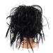 Messy Bun Hair Piece for Women Synthetic Tousled Updo Messy Bun Hair Pieces Hair Scrunchies Extensions with Elastic Band Ponytails Hair Extensions for Women Fake Hair Accessories for Women Girls 1B#