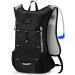 Lightweight Hydration Backpack Running Backpack with 2L Water Bladder Hydro Water Daypack for Cycling Hiking Rave for Men Women Black