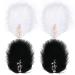Mwoot 4 Pcs Black & White Feather Hair Jewelry Clips | 1920s Fascinators for Women | Ideal for Ice Skating & Ballet Performances - Buy Online on GoSupps.com