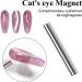 Imtiti Pink Cat Eye Gel Nail Polish 15 ml Glitter Pink Holographic Reflective Sparkle Flash UV Soak Off Gel Nail Polish with Magnetic Stick 1 Piece - Buy Online on GoSupps.com