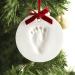 Tiny Ideas Baby Handprint/Footprint Christmas Ornament Kit - Easy No-Bake Keepsake for New Parents | Creative Holiday Gift - Buy Online on GoSupps.com