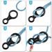 TRIWONDER 35kN 50kN Abseiling Device - Climbing 8 Descender for Rope Diameter 8-13 mm - Buy Blue Online - Buy Online on GoSupps.com