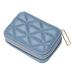 Lipstick Case with Mirror Lipstick Holder Leather Portable Cosmetic Organizer Purse Travel Makeup Bag for Birthday Gift Blue