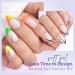 Buy Bartbox Short Almond Press on Nails - Full Cover White Nail Tips for Soft Gel Extensions | Pre-Designed Gel Nails - Buy Online on GoSupps.com
