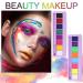 QIUFSSE 2 Packs Water Activated Eyeliner Palette - 16 Colors, UV Glow, Highly Pigmented Neon Eyeliner Set - Buy Online on GoSupps.com