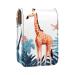 Lipstick Case Leather Lip Gloss Lipstick Organizer with Mirror Mini Lipstick Holder Bag Flamingo Giraffe Palm Tree K124a5jfhc