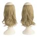 Feshfen Secrets Hair Extensions - Long Corrugated Invisible Synthetic Extensions for Women | 35cm Pale Ash Blonde - Buy Online on GoSupps.com