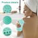 Soft Silicone Body Scrubber Shower Brush - Double-Sided Massage Bath Brush for All Skin Types - Buy Online on GoSupps.com