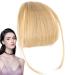 Generic Bang Extensions Clip Human Hair - French Bangs Clip on Hair Bangs Extensions Neat Bangs Hair Extension French Bangs Clip On Fake Bangs Fringe Stylish Fringe Hairpieces for Dinner Date gold