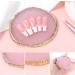 Abeillo Resin Nail Art Pallet Manicure Painted Palette Gold Edge Nail Polish Palette Nail Art Makeup Palette Display Box Nail DIY Accessories Pink - Buy Online on GoSupps.com