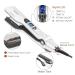 MKBOO Nano Titanium Ceramic Steam Hair Straightener - Salon Professional Flat Iron with LCD Display and Adjustable Temperature - White - Buy Online on GoSupps.com