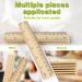 2 Pack Wooden Ruler 6 Inch 12 Inch Rulers Bulk Wood Measuring Ruler for Students Office School Supplies 2 Scale (15 cm and 30 cm) - Buy Online on GoSupps.com