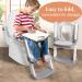 Wakagen Height adjustable potty training toilet seat with steps for boys and girls infant toddler child toilet training seat with handle  padded seat  non-slip wide steps  (ZX-001) - Buy Online on GoSupps.com