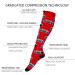 Compression Socks (6 Pairs) 20-30 mmHg | Non-Slip Long Tube for Running, Nursing & Recovery | L-XL Size | Ideal for Boosting Stamina & Circulation | Perfect for Hiking, Travel & Flights | Men & Women - Geometry Design - Buy Online on GoSupps.com