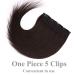 Shop 100% Real Human Hair Clip-In Extensions - Thick Remy Dark Brown #2-1 (20 inch 95g) - Perfect for Volume & Length - Buy Online on GoSupps.com