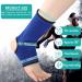 Buy Geyoga Compression Ankle Sleeves - Muay Thai Foot Brace & Boxing Support for Men & Women | Breathable Ankle Wraps for Martial Arts Kickboxing & Running - L Size Black & Blue - Buy Online on GoSupps.com