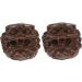 Solustre 8pc Wooden Animal Statues - Wenwan Handle Wealth Protecting Decor & Handicrafts - Buy Online on GoSupps.com